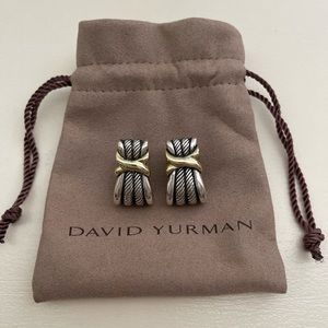 David Yurman  Sterling Silver 14K Yellow Gold